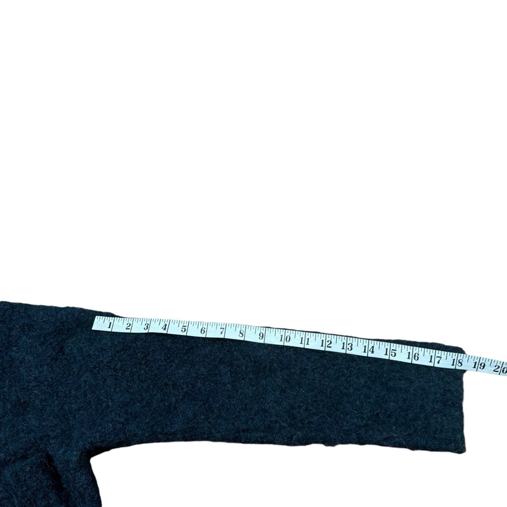 Wool-Blend Hooded Zip Sweater Jacket - Dark Charcoal - Picture 8 of 13
